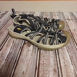 Keen Women's Sandals Black Tan Hiking Walking Outdoor